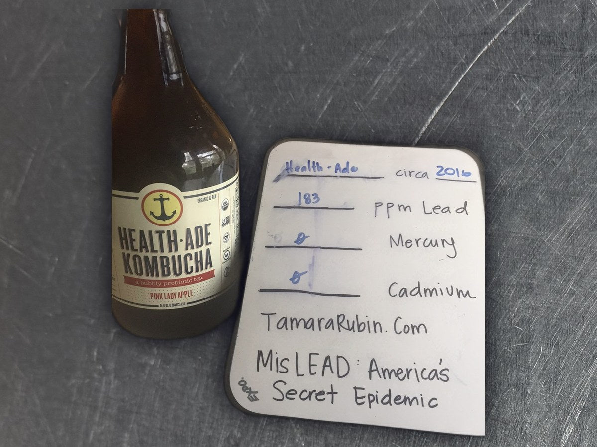 Kombucha Jug, Brown Glass: 183 ppm lead by XRF