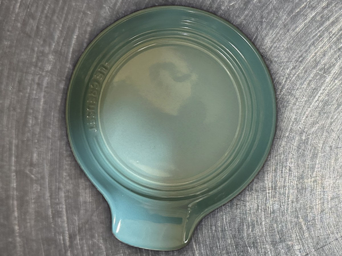 Le creuset blue serving dish