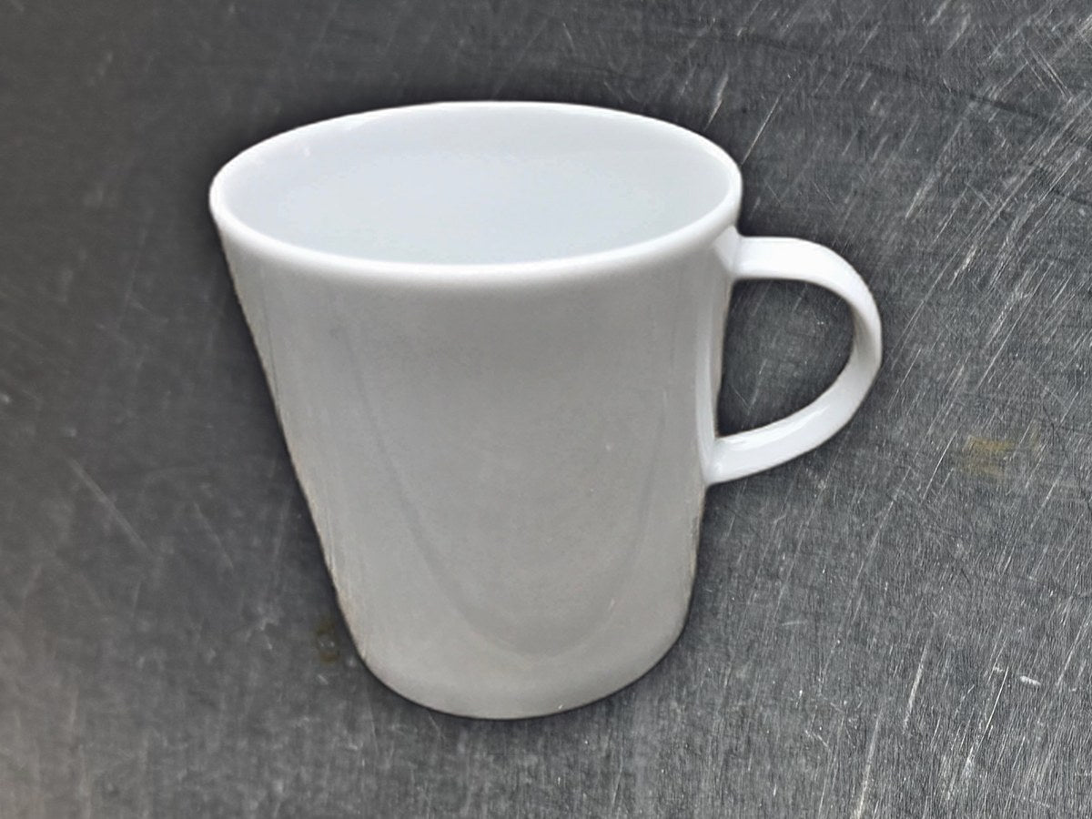 Crate & Barrel Made In Japan White Ceramic Mug