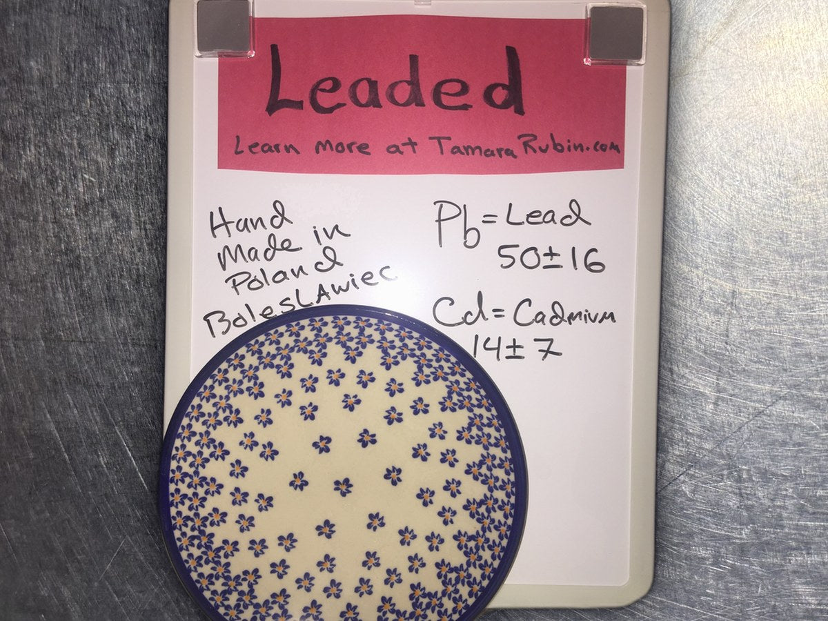 #LeadSafe Dishes: Polish Pottery: 50 ppm lead by XRF