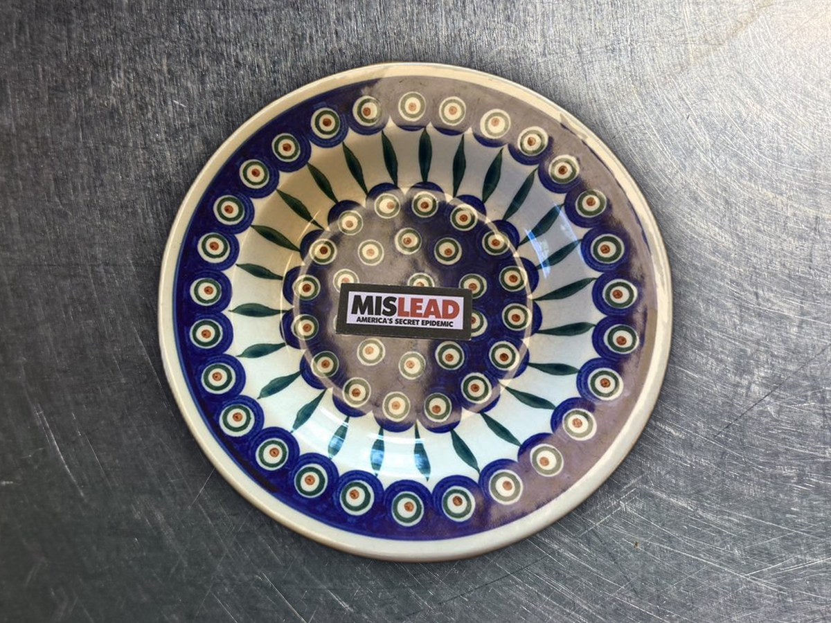 Polish Ceramic Dishes: 192 ppm lead by XRF
