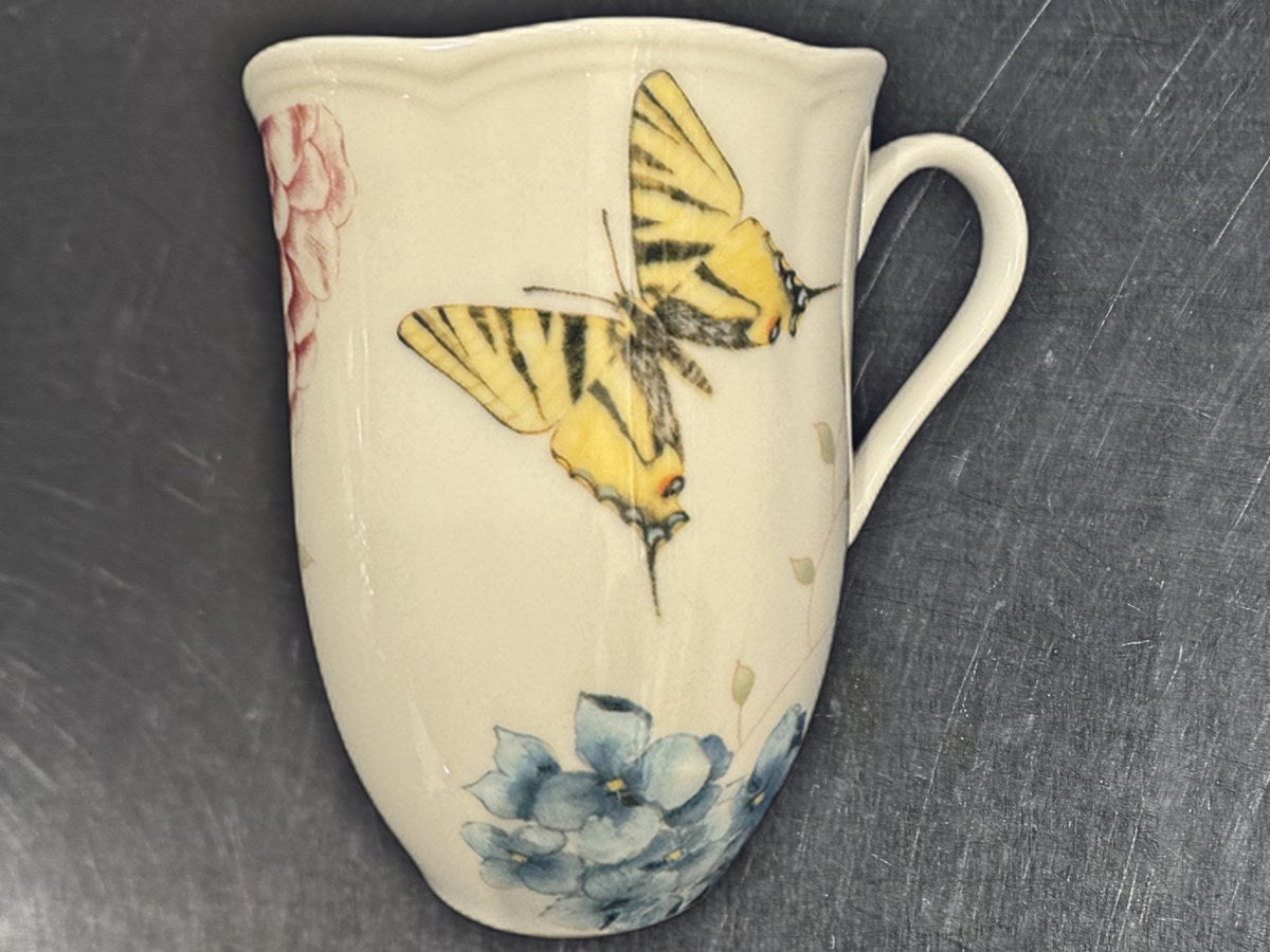 Lenox Butterfly Meadow Hydrangea Mug: 421 ppm lead by XRF