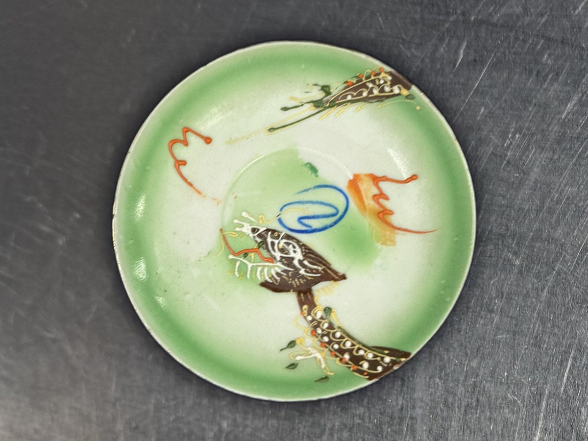 Made in Occupied Japan Green Saucer: 26,203 ppm lead by XRF