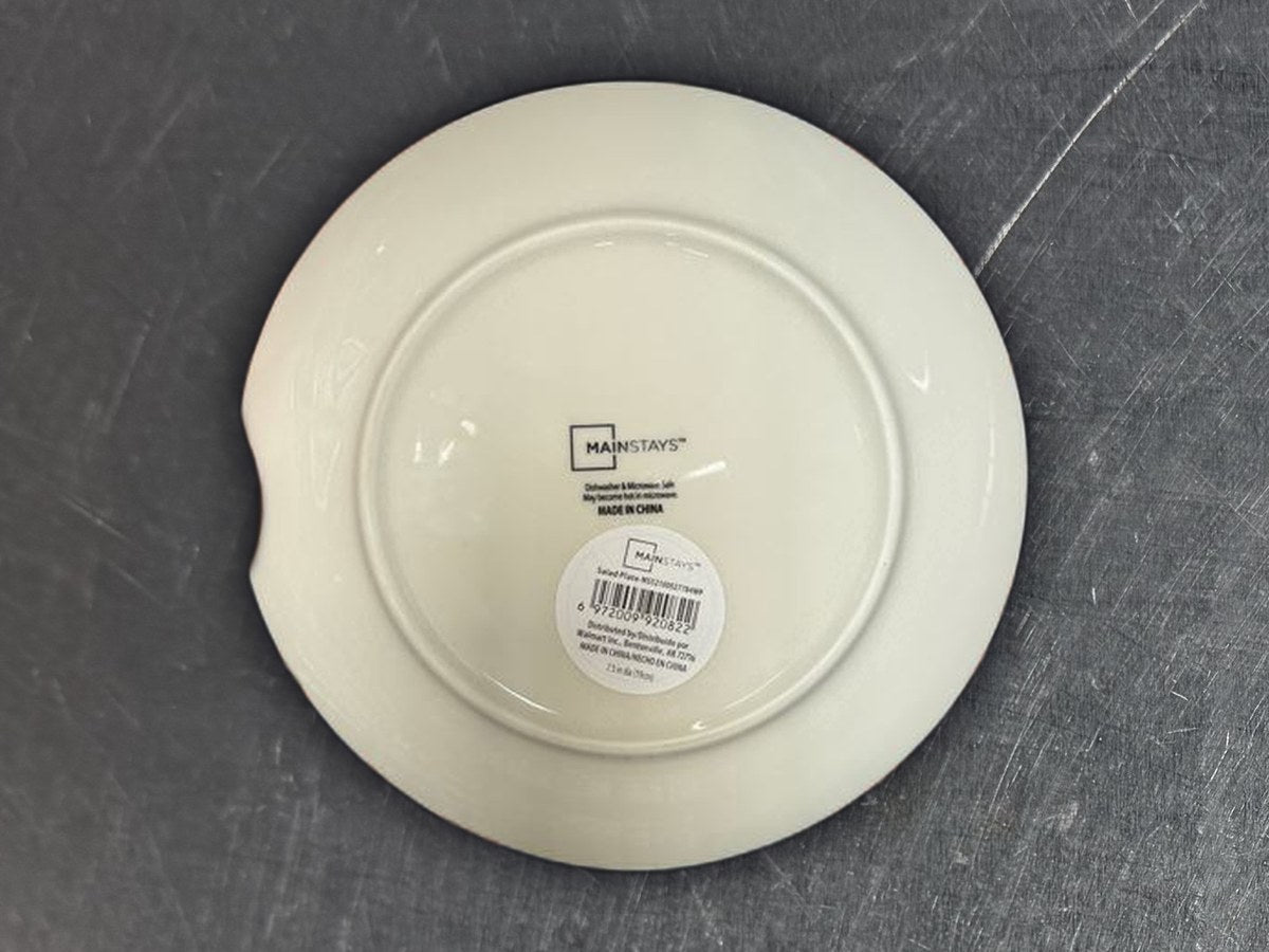 Mainstays glazed white dish
