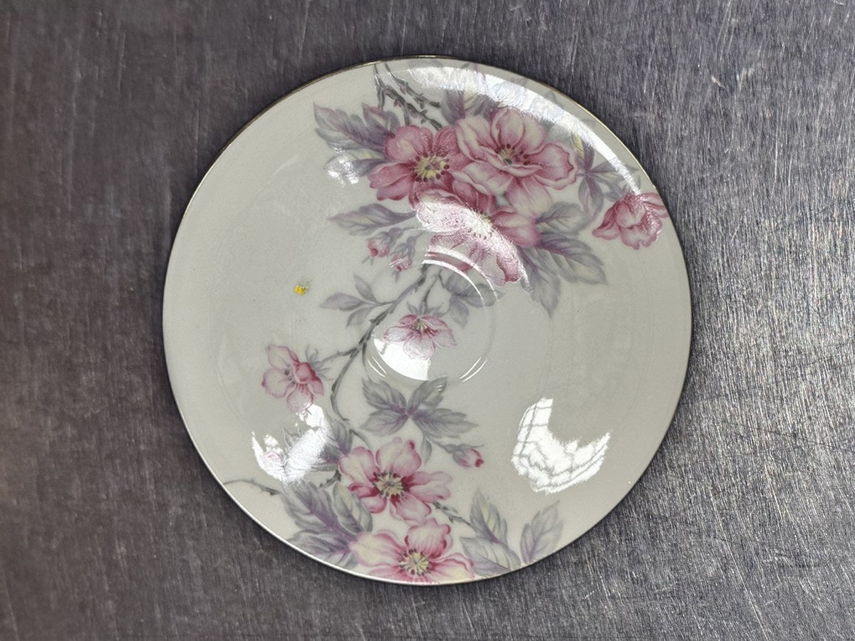 Meito Morleans Floral Saucer: 12,782 ppm lead by XRF