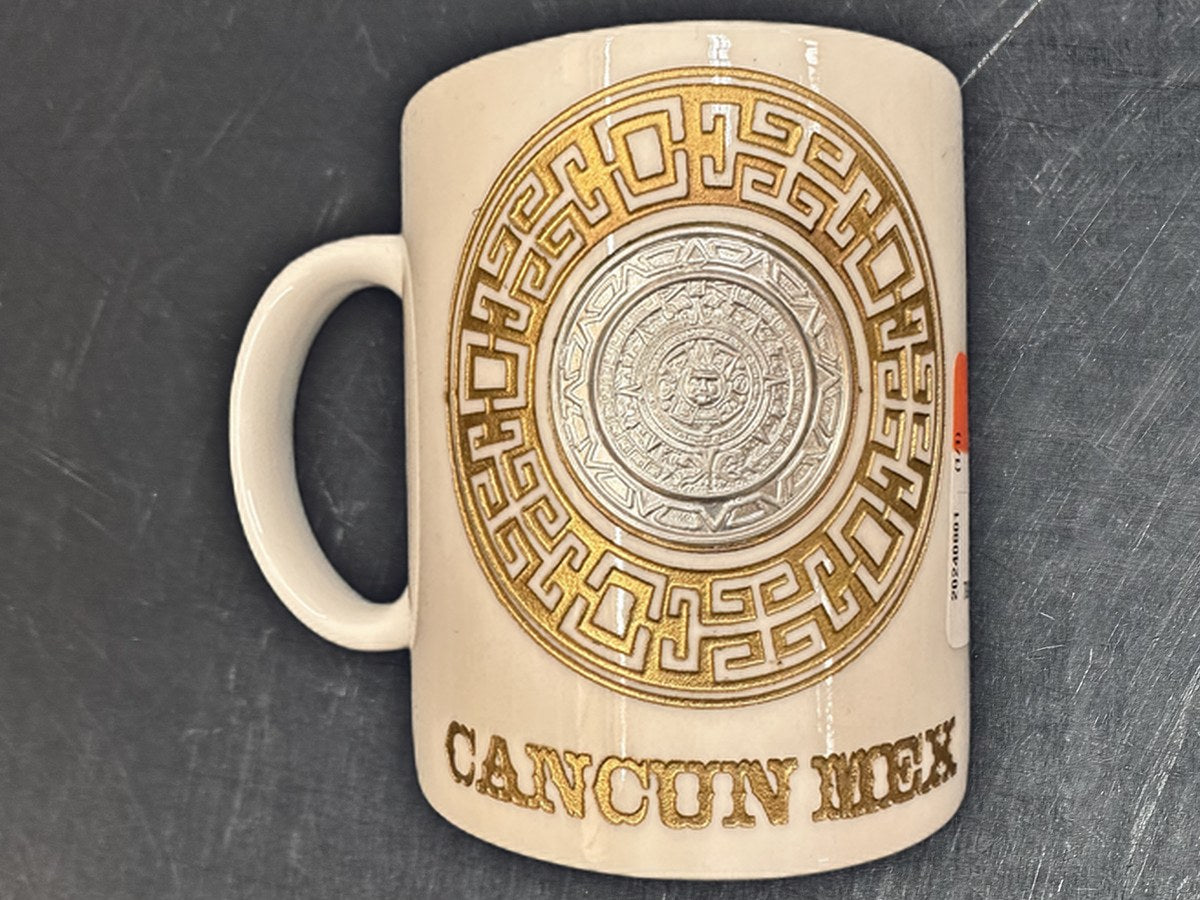 Mexico Cancun Gold Coffee Mug: 31 ppm lead by XRF