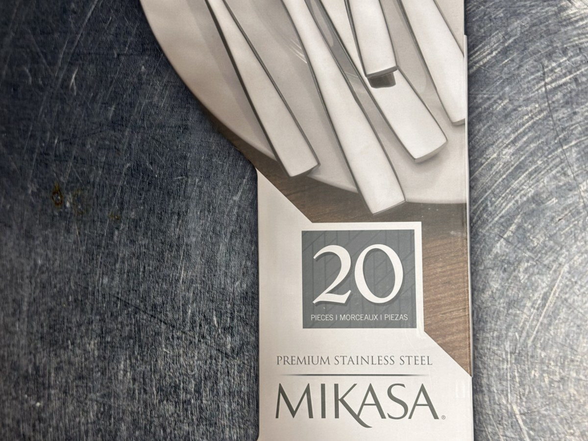 Mikasa stainless steel flatware set