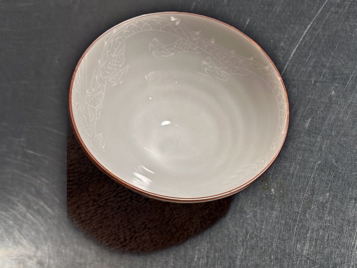 Mino ware dragon small bowl