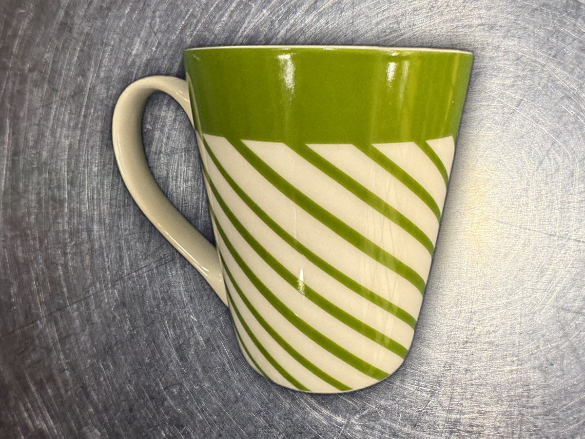 Morris National Inc. Green Stripe Mug: 16,819 ppm lead by XRF