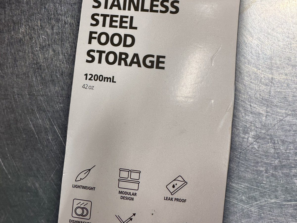 Neoflam Stainless Steel Food Storage: 69 ppm lead by XRF