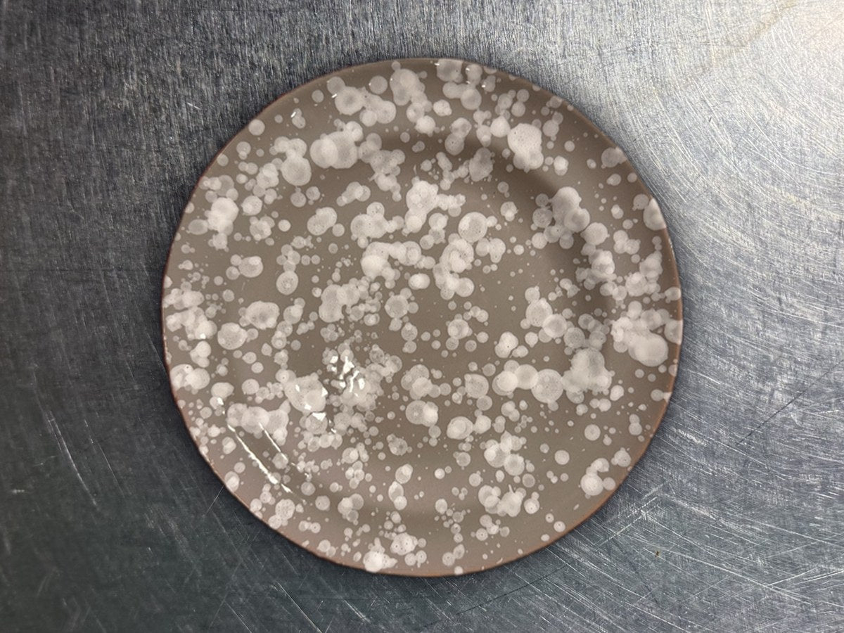 Nicola Fasano Splatter Ceramic Saucer: 1,832 ppm lead by XRF
