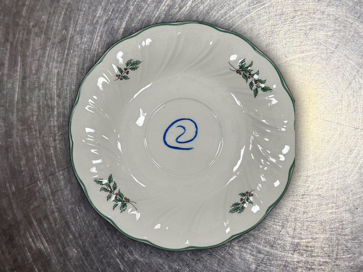 Nikko Happy Holidays Christmas Tree Saucer: 79,428 ppm lead by XRF