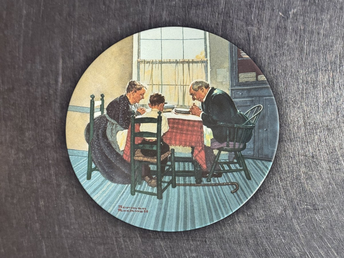 Norman Rockwell Family 1998 dish