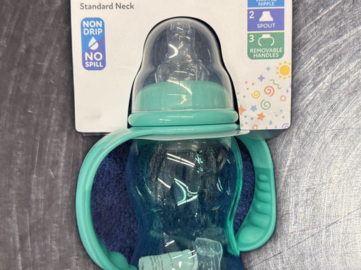 Nuby 300ML Plastic Baby Bottle To Cup: no lead detected by XRF