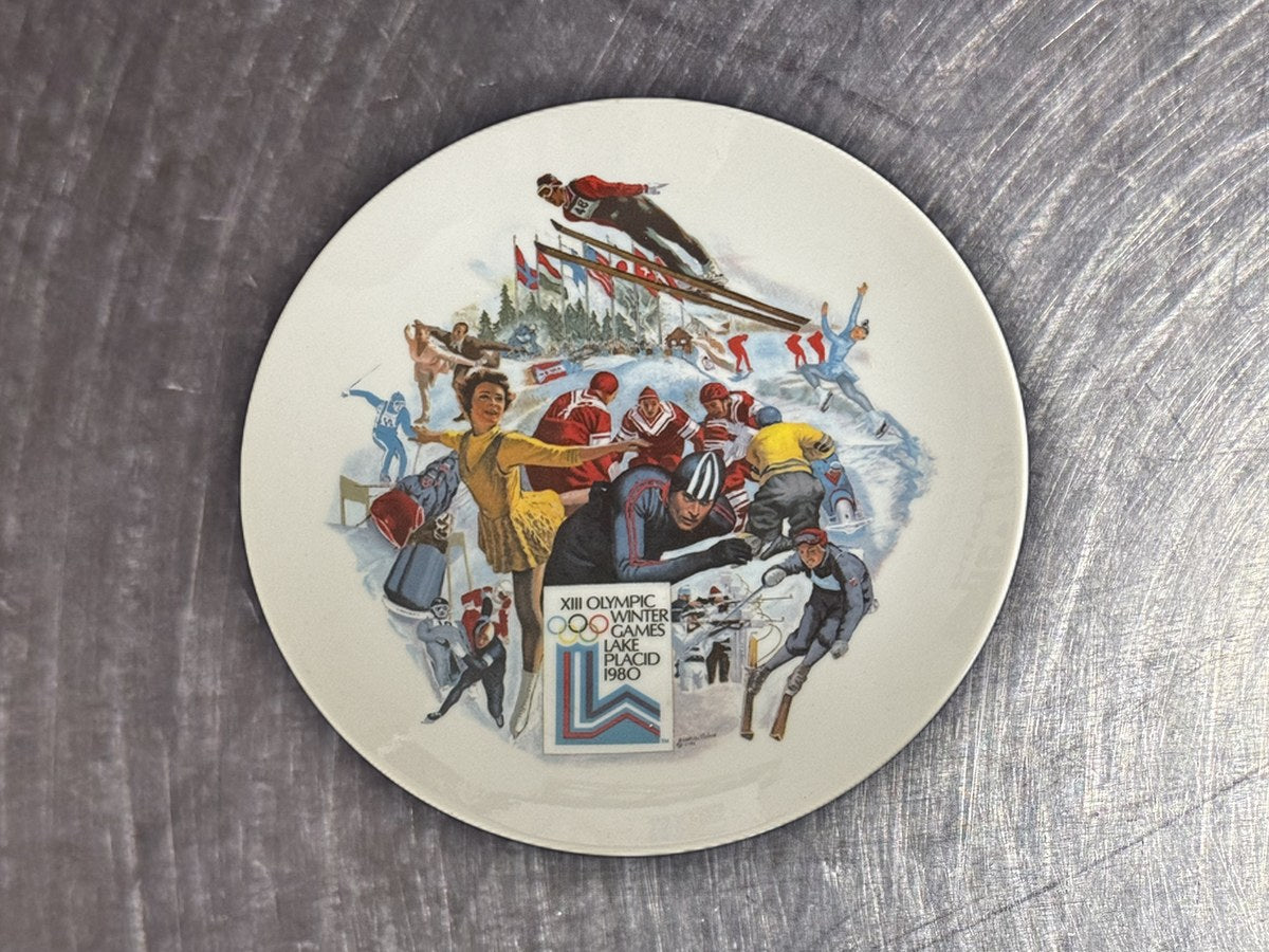 Official Olympic 1980 Winter Games dish
