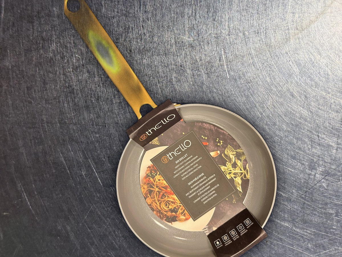 Othello "8in" Gray Skillet Fry Pan: 10 ppm lead by XRF