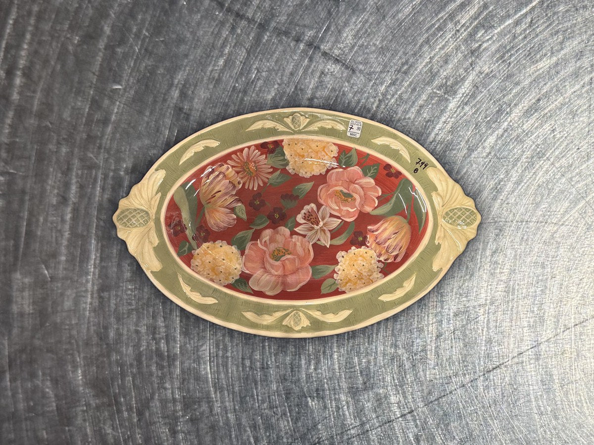 Pamela Gladding Flower Certified Dish: 90 ppm lead by XRF