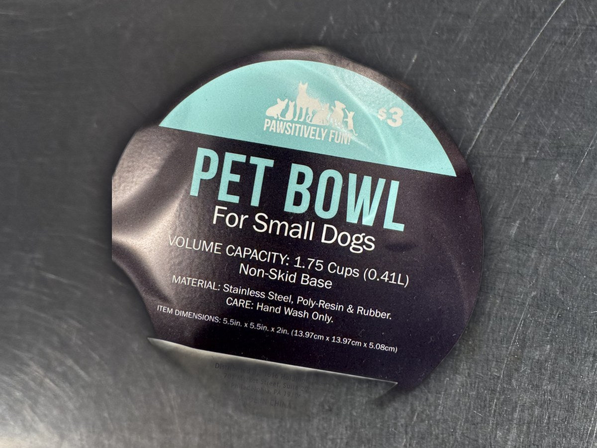Pawsitively Fun Small Pet Bowl: no lead detected by XRF