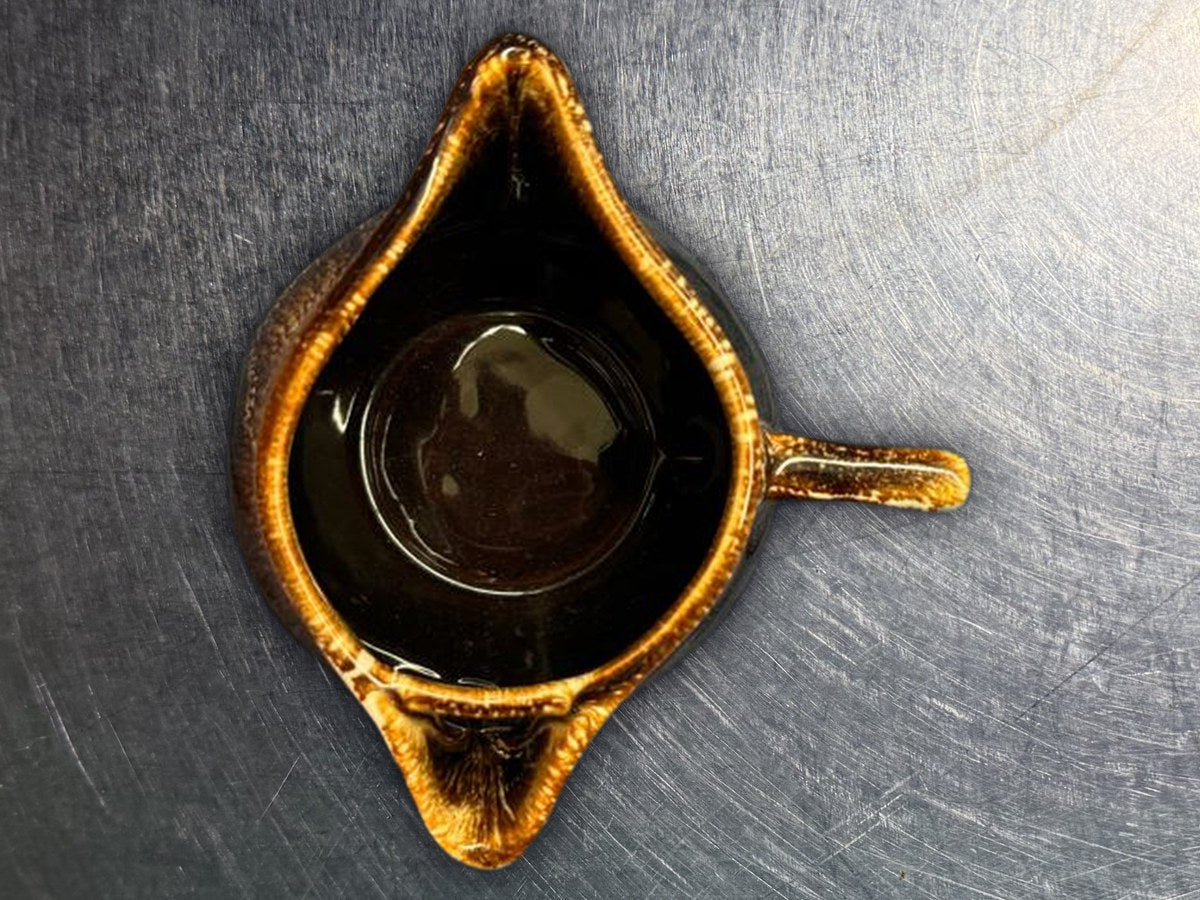 Pfaltzgraff Brown Yellow Glazed Pitcher: 52 ppm lead by XRF