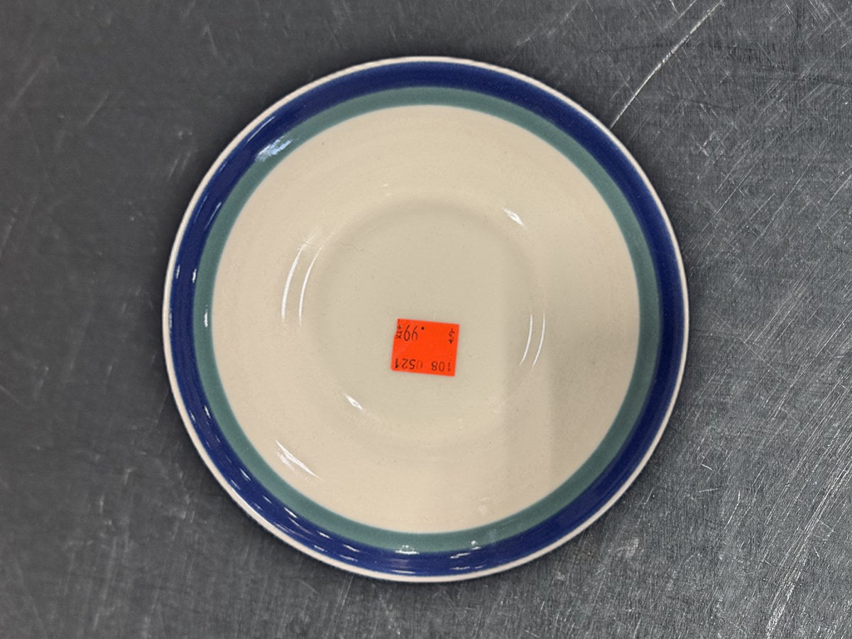 Pfaltzgraff Ceramic Round Blue Saucer: 69 ppm lead by XRF