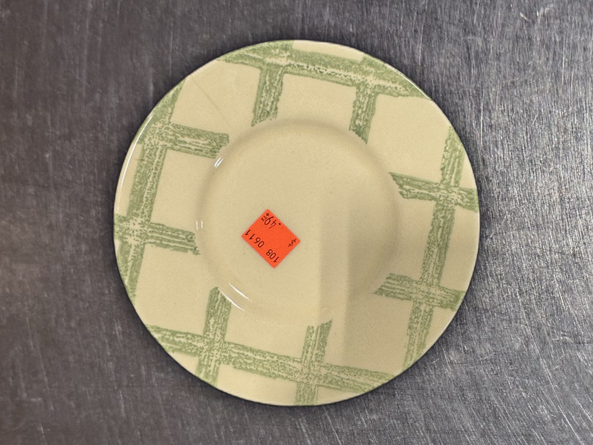 Pfaltzgraff Garden Party Saucer: no lead detected by XRF