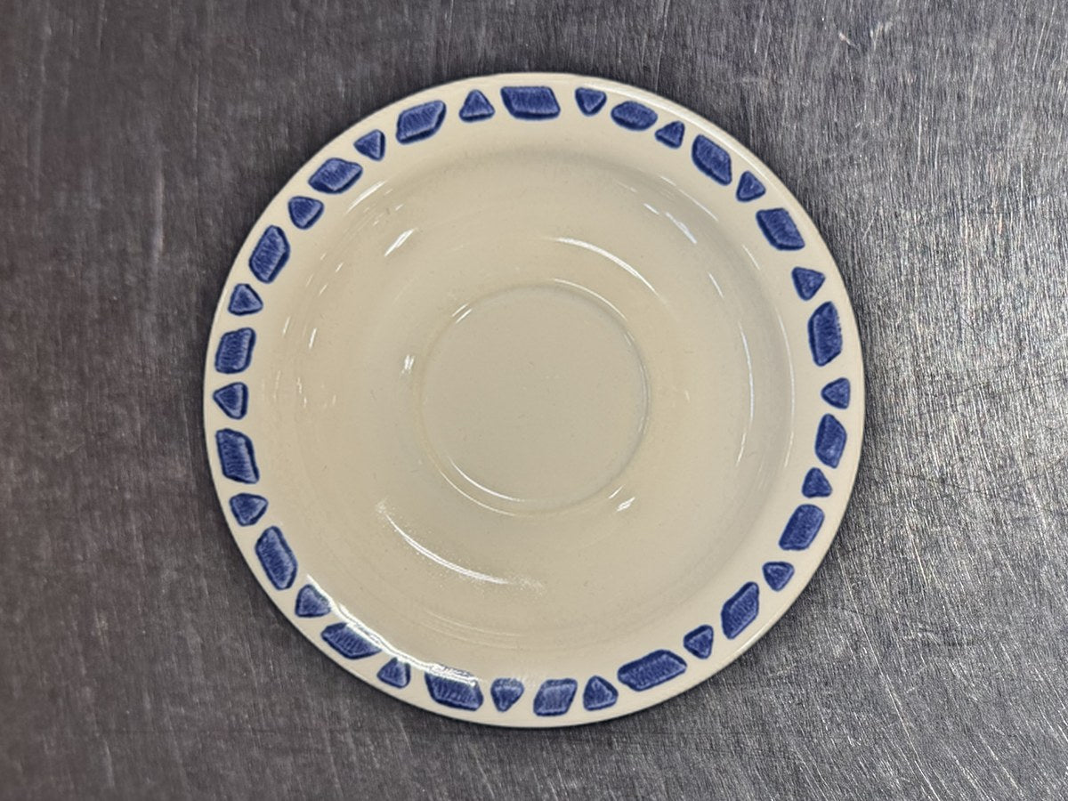 Pfaltzgraff Stone Blue Design Saucer: 418 ppm lead by XRF