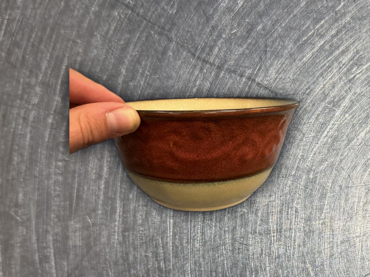Pier 1 Imports Red Scroll Bowl: 44 ppm lead by XRF