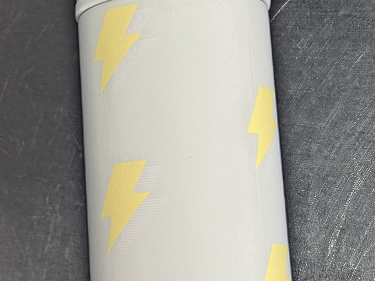Pillow Fort Gray Lightning Design Tumbler