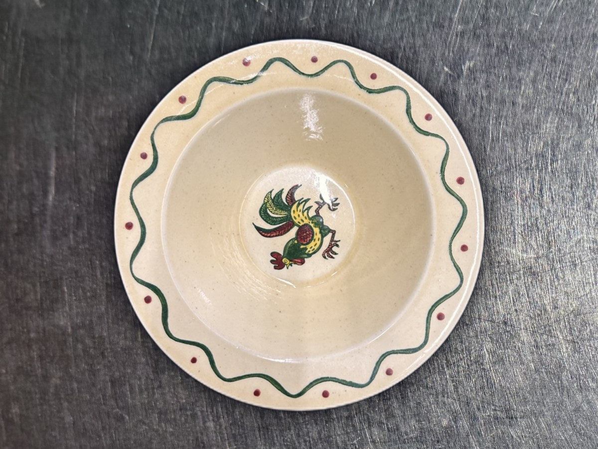 Poppytrail Rooster Soup Bowl: 212,784 ppm lead by XRF