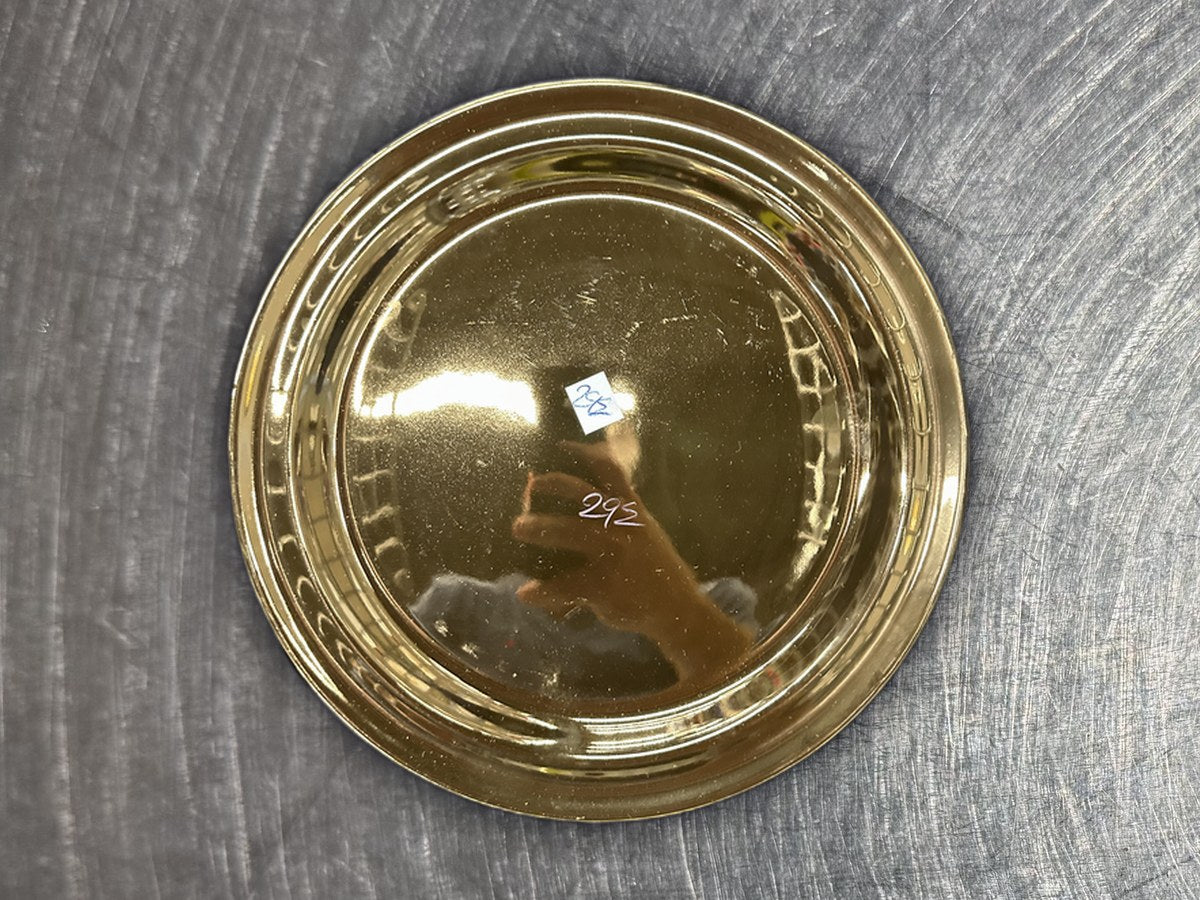 Ranmaru Space Black Round Gold Dish: 45 ppm lead by XRF