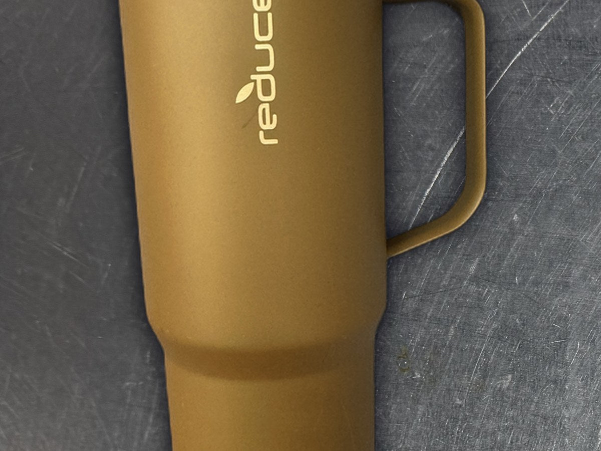 Reduce Gold Coffee Tumbler: 30,856 ppm lead by XRF