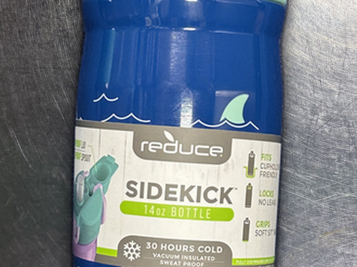 Reduce Side Kick Blue Bottle Tumbler: no lead detected by XRF