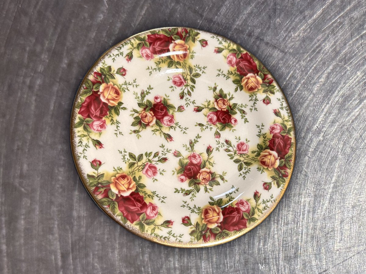 Royal Albert Classic Old Country Roses Dish: 384 ppm lead by XRF