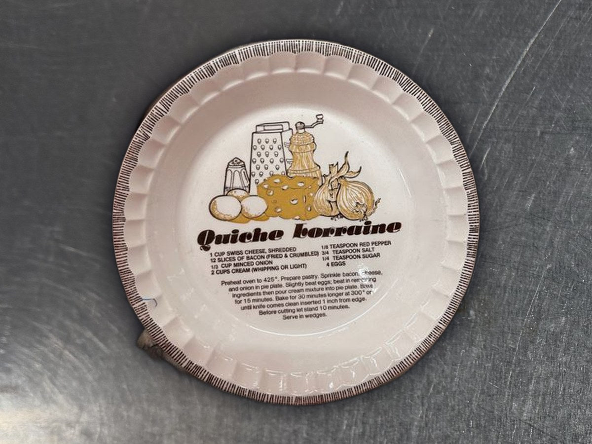 Royal China Co. Quiche Lorraine Deep Dish: 40,685 ppm lead by XRF