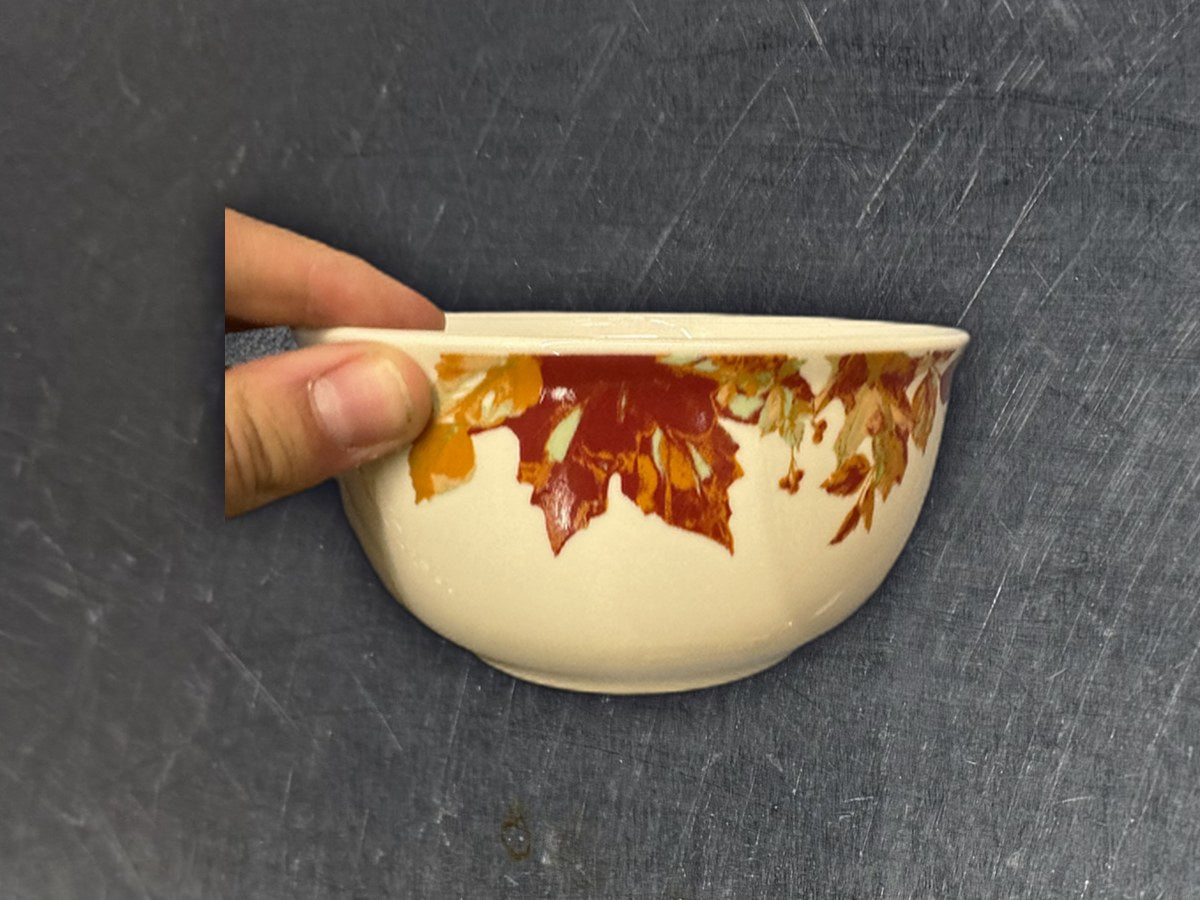 Royal Norfolk Autumn Maple Leaf Bowl: no lead detected by XRF