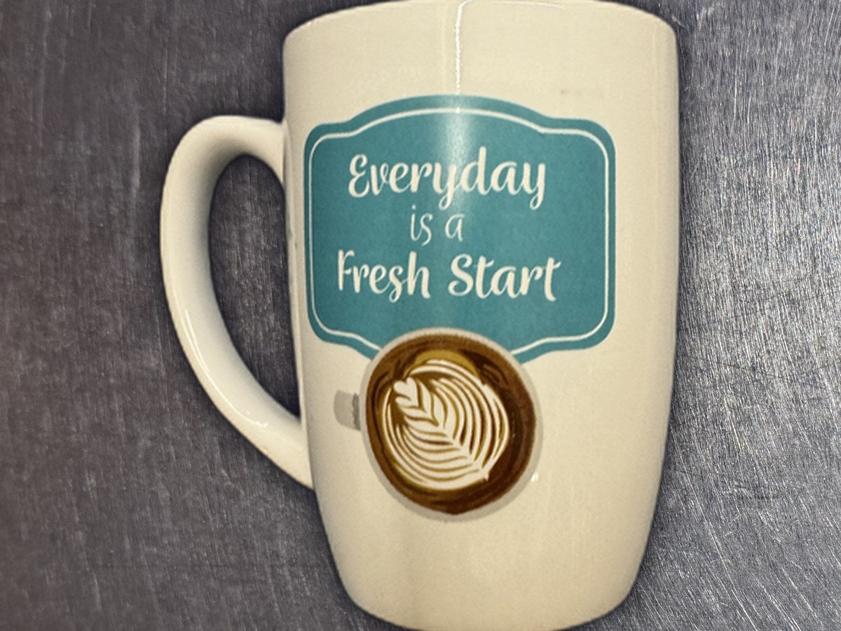 Royal Norfolk Everyday is a Fresh Start Coffee Mug: 806 ppm lead by XRF