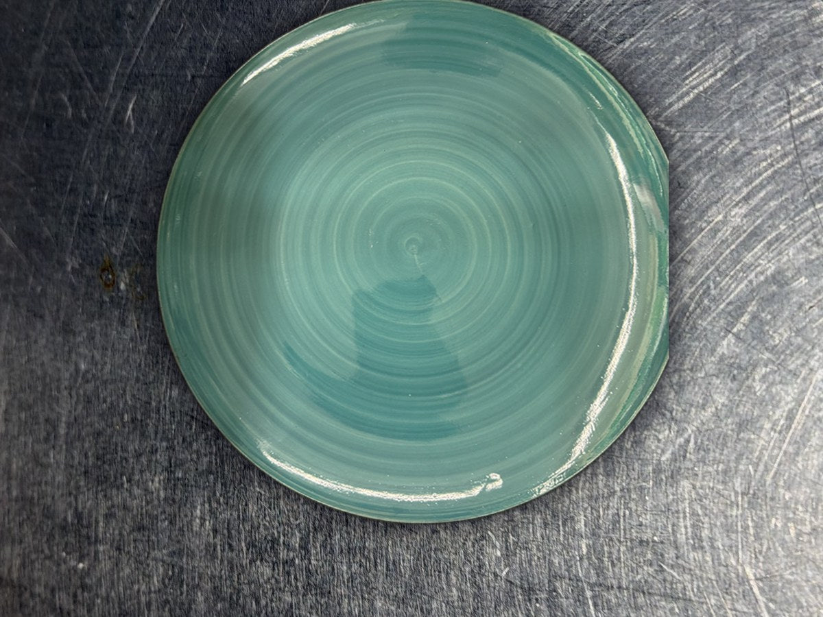 Royal Norfolk Green Teal Round Dish: 307 ppm lead by XRF