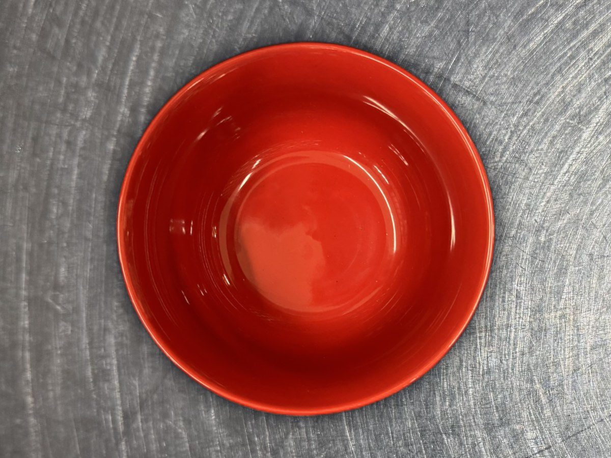 Royal Norfolk Red Dotted Embossed Bowl: 2,665 ppm lead by XRF