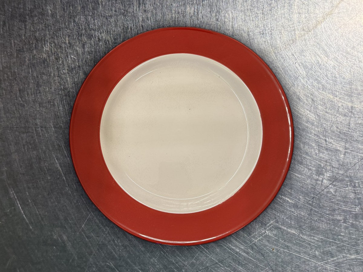 Royal Norfolk Red & White Round Dish: 2,180 ppm lead by XRF