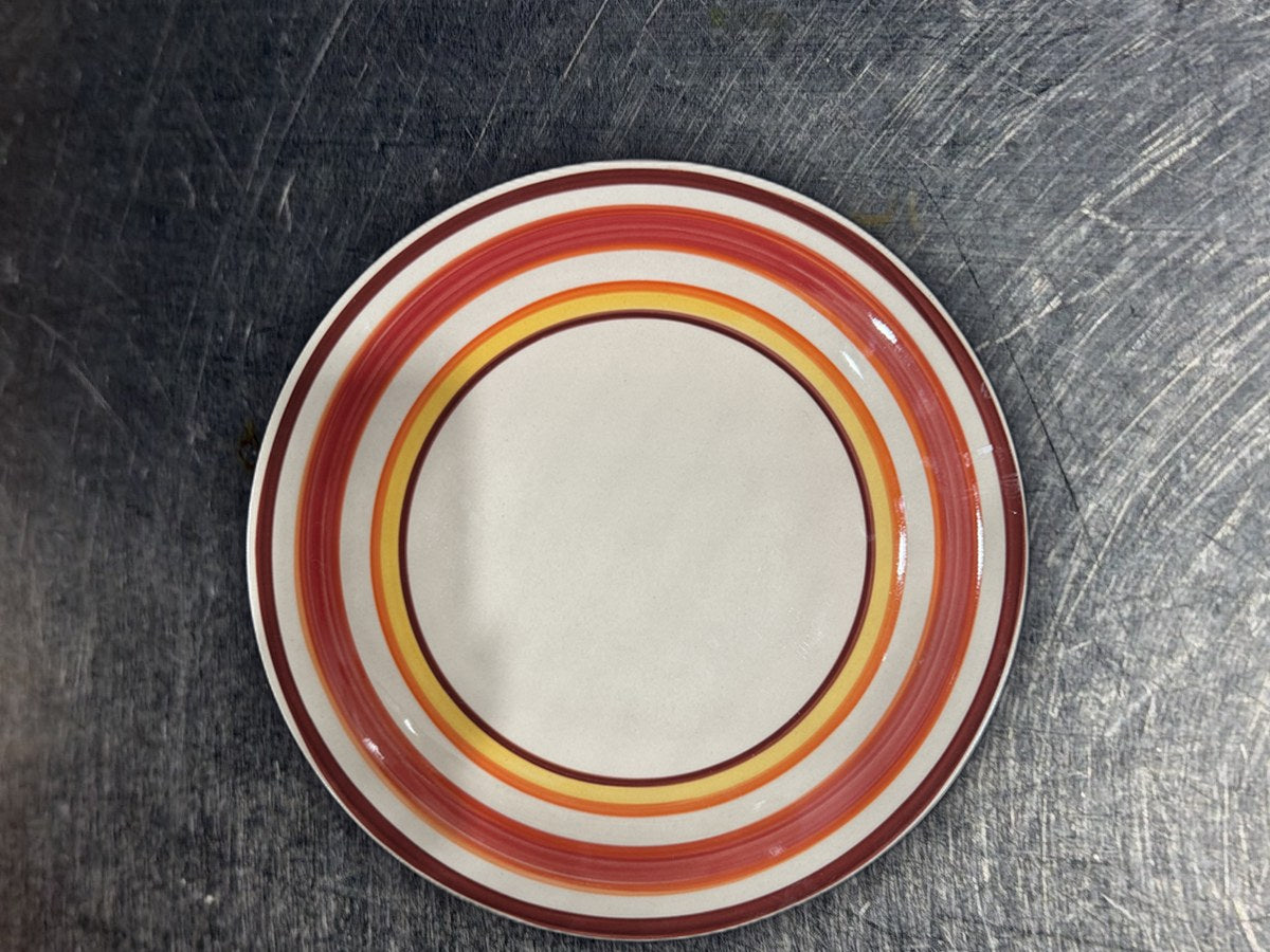 Royal Norfolk Red & Yellow Circle Dish: 76 ppm lead by XRF