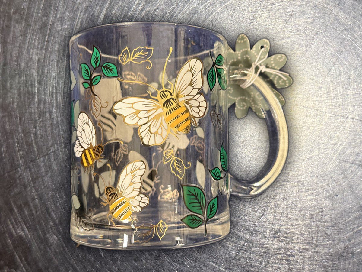 Seeds & Sunshine Caterpillar Glass Mug: no lead detected by XRF