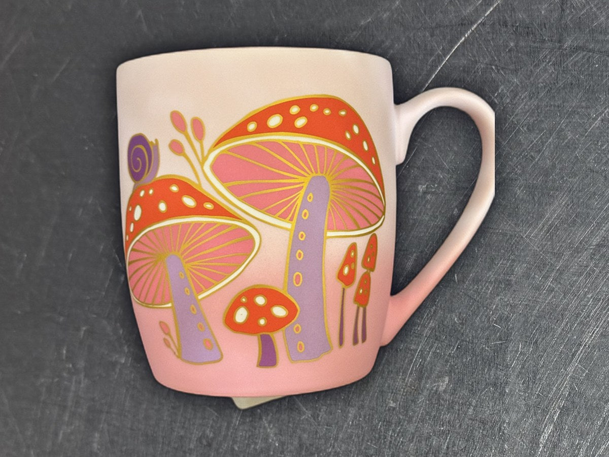 Seeds & sunshine mushroom mugs