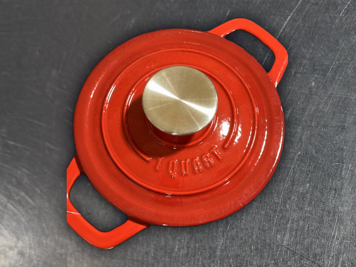 Smith clark iron works red round pot