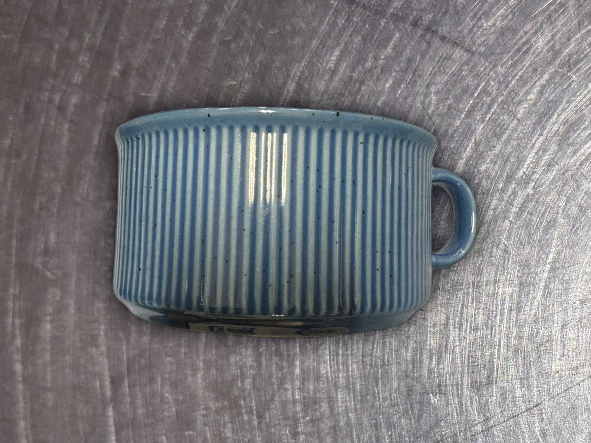 Souper Mug Boston Warehouse Blue Ribbed Mug: 40 ppm lead by XRF