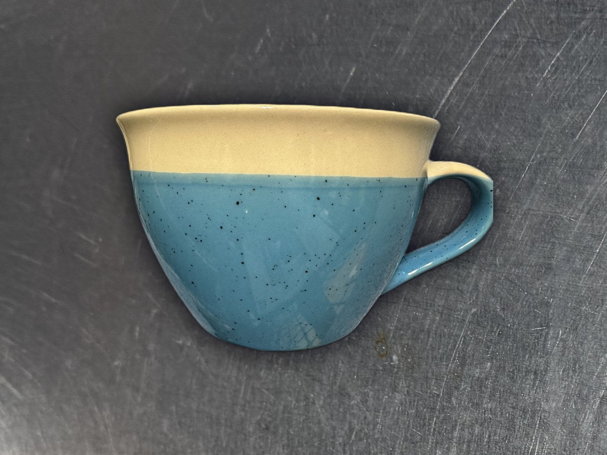 Souper Mug Boston Warehouse Blue Splatter Mug: 52 ppm lead by XRF