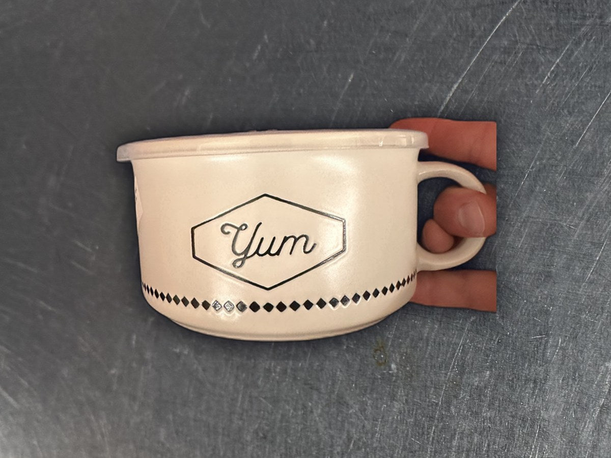 Souper Mug Boston Warehouse Ceramic Yum Coffee Mug: 516 ppm lead by XRF