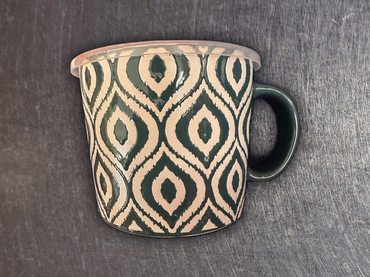 Souper Mug Boston Warehouse Green with Lid Mug: 46 ppm lead by XRF