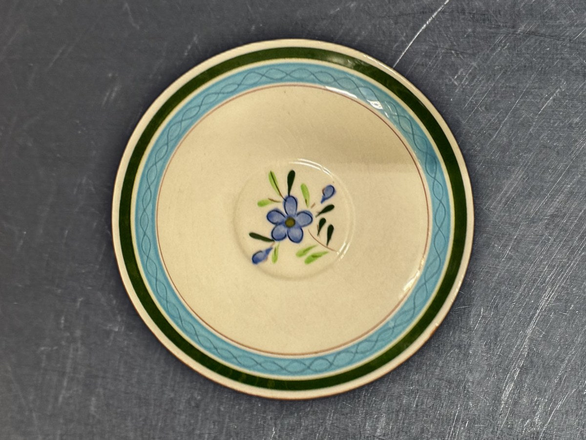 Stangi Pottery Blue Flower Saucer: 284,948 ppm lead by XRF