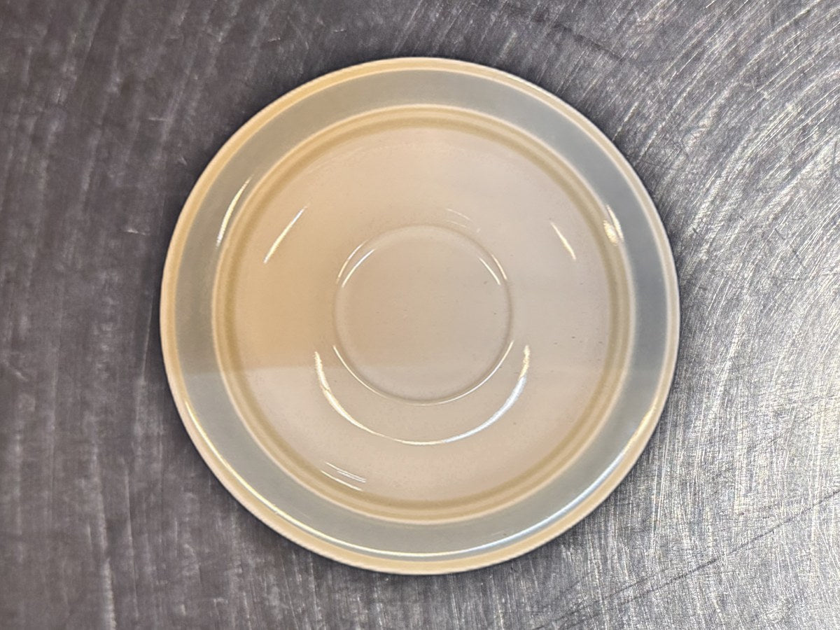 Stoneware Blue Mist Saucer: 2,183 ppm lead by XRF