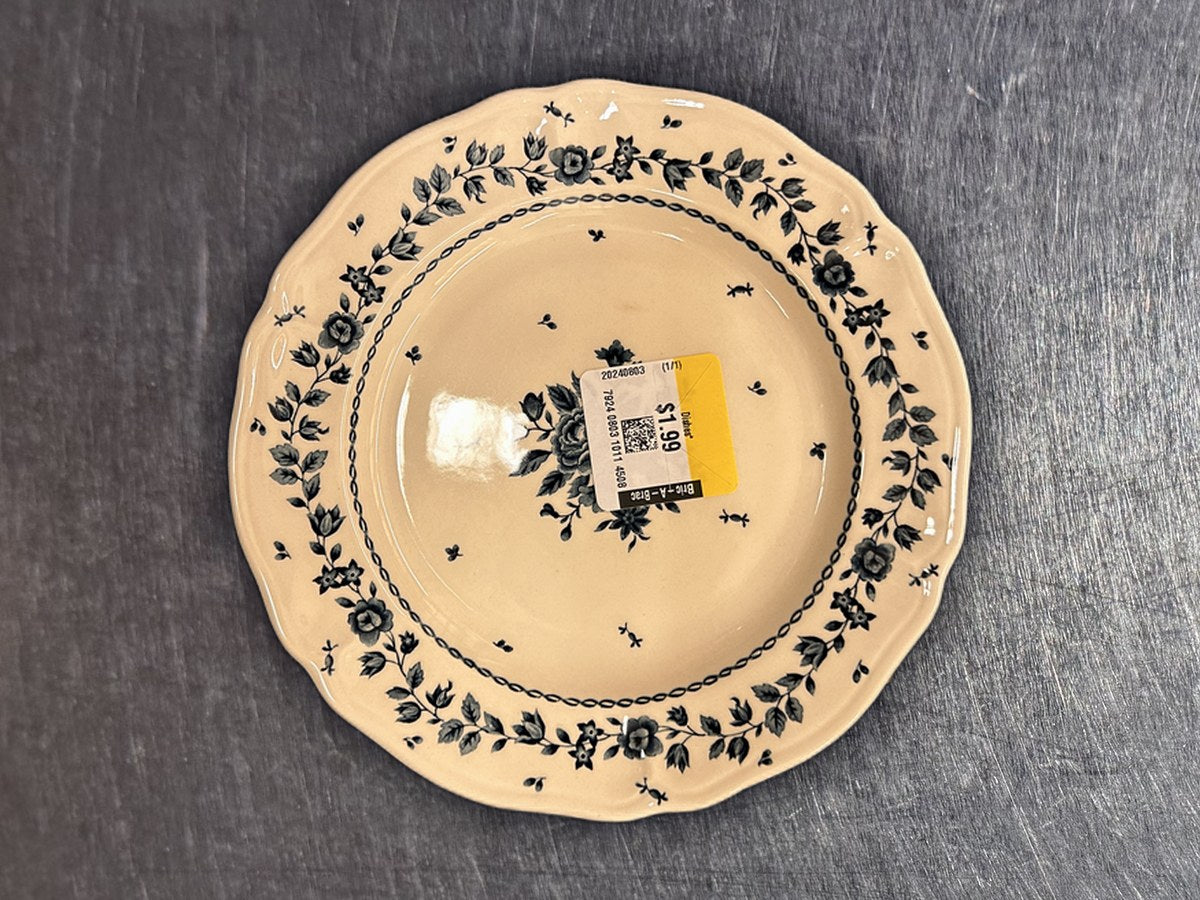 Table Mates Daily Dining Ceramic Cream Floral Saucer: 112,332 ppm lead by XRF